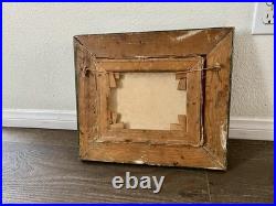 Vintage Original Oil Painting Of A City Landscape Signed Donley Wooden Frame