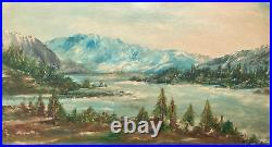 Vintage Original Oil Painting Plein Air Impressionist Landscape Forest -Signed