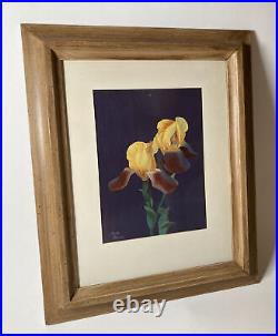 Vintage Original Oil Painting Still Life Fine Flowers -Signed -Framed