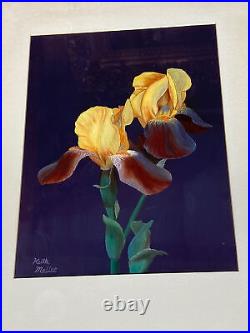 Vintage Original Oil Painting Still Life Fine Flowers -Signed -Framed