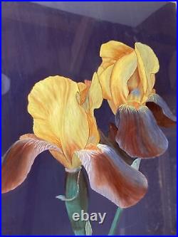 Vintage Original Oil Painting Still Life Fine Flowers -Signed -Framed