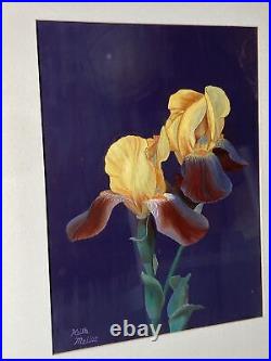 Vintage Original Oil Painting Still Life Fine Flowers -Signed -Framed