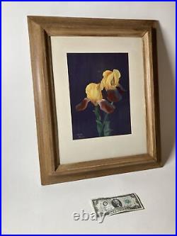 Vintage Original Oil Painting Still Life Fine Flowers -Signed -Framed
