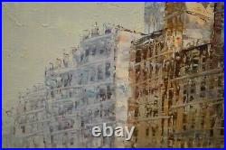 Vintage Original Oil Painting Still Street Scene By Burnett Signed Framed