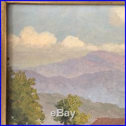 Vintage Original Oil Painting by Chilean Artist (Signed) Landscape