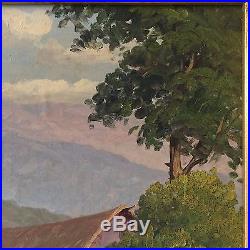 Vintage Original Oil Painting by Chilean Artist (Signed) Landscape