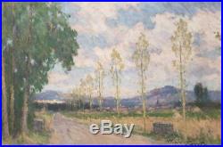 Vintage Original Oil Painting by unknown Foyet artist French American Landscape