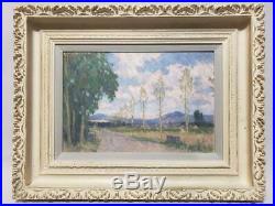Vintage Original Oil Painting by unknown Foyet artist French American Landscape