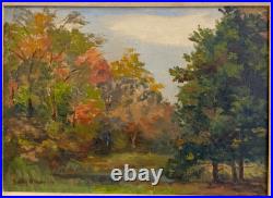 Vintage Original Oil Painting on Canvas Landscape Signed Framed