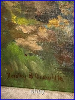 Vintage Original Oil Painting on Canvas Landscape Signed Framed
