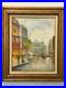 Vintage Original Oil Painting on Canvas Signed Charles Radoff Framed PARIS