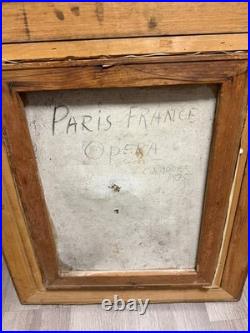 Vintage Original Oil Painting on Canvas Signed Charles Radoff Framed PARIS