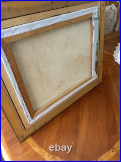 Vintage Original Oil Painting on Canvas Signed L. Favola Framed Landscape