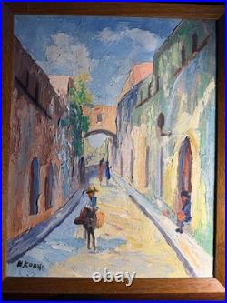 Vintage Original Oil Painting signed and framed Impressionism OOAK