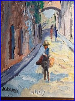 Vintage Original Oil Painting signed and framed Impressionism OOAK