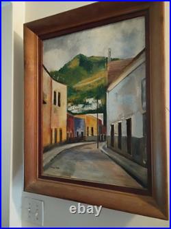 Vintage Original Painted Watercolor Signed Claire Rob Absolutely Gorgeous