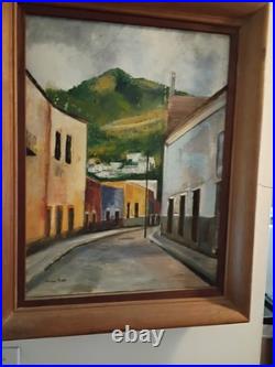 Vintage Original Painted Watercolor Signed Claire Rob Absolutely Gorgeous