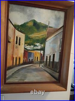 Vintage Original Painted Watercolor Signed Claire Rob Absolutely Gorgeous
