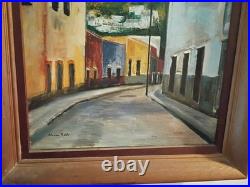 Vintage Original Painted Watercolor Signed Claire Rob Absolutely Gorgeous
