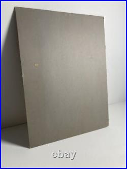 Vintage Original Painting Illustrative Advertisement Madonna + Child Signed Hall