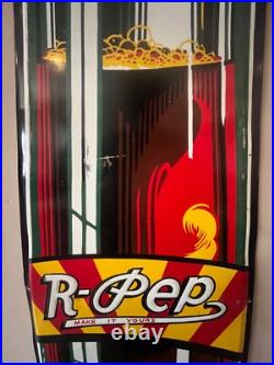 Vintage Original R-Pep Soda Advertising Sign (tin painted metal)