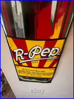 Vintage Original R-Pep Soda Advertising Sign (tin painted metal)