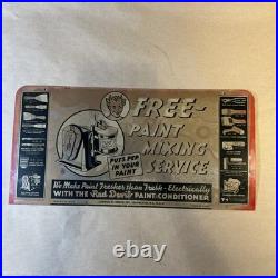 Vintage Original Red Devil Free Paint Mixing Service Faded As Is INV-JDJ98