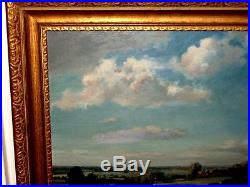 Vintage Original Signed Max Hofler, listed Oil Painting English Rural Landscape