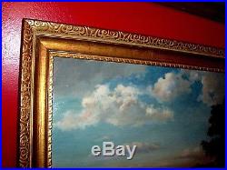 Vintage Original Signed Max Hofler, listed Oil Painting English Rural Landscape