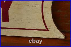 Vintage Original VACANCY Hand Painted Wood Hotel Lodge Double Sided Sign 32