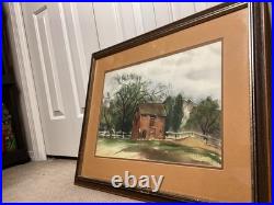 Vintage Original Watercolor Painting Signed Barkell