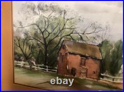 Vintage Original Watercolor Painting Signed Barkell
