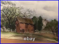 Vintage Original Watercolor Painting Signed Barkell
