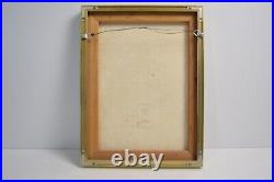 Vintage Oropeza MCM Cityscape Original Art Painting Signed Chicago Skyline