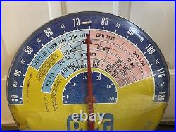 Vintage PPG Paints 18 Advertising Thermometer Sign Thinner & Reducer Selector