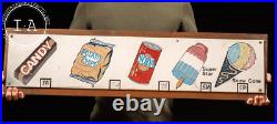 Vintage Painted Tin Snack Bar Sign