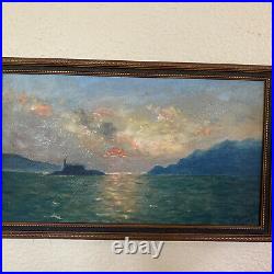 Vintage Painting By Enno Nesemann California, Golden Gate, San Francisco