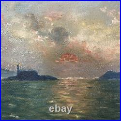 Vintage Painting By Enno Nesemann California, Golden Gate, San Francisco