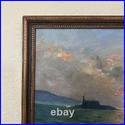 Vintage Painting By Enno Nesemann California, Golden Gate, San Francisco