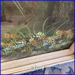 Vintage Painting City Scene Custom Framed Collectible Artist Signed