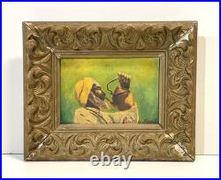 Vintage Painting On Board Signed Framed