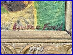 Vintage Painting On Board Signed Framed