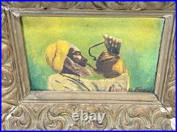 Vintage Painting On Board Signed Framed