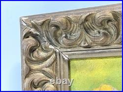 Vintage Painting On Board Signed Framed