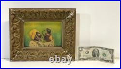 Vintage Painting On Board Signed Framed