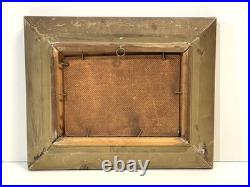 Vintage Painting On Board Signed Framed