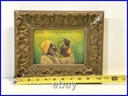 Vintage Painting On Board Signed Framed