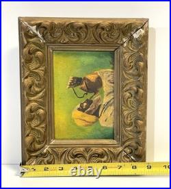 Vintage Painting On Board Signed Framed