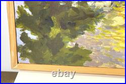 Vintage Painting On Canvas And Framed Signed M. Dougenis