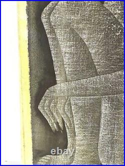 Vintage Painting On Canvas By Nkutu A Zowa Signed And Dated 1987